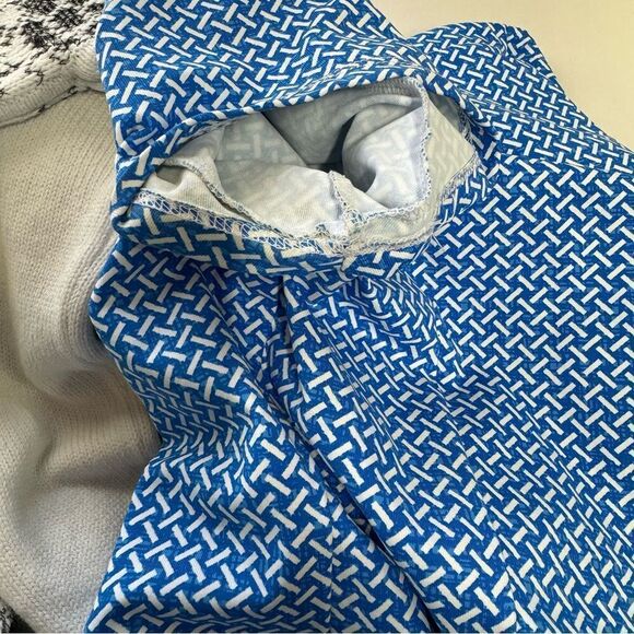 J. McLaughlin Crosshatch Scoop Neck Stretch Fit & Flare Midi Dress - Picture 10 of 10